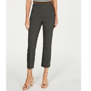 Women's Grayish INC Skinny Leg Mid Rise Cropped Pants In Size 4